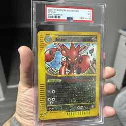 2003 Pokemon Aquapolis Box Topper - Scizor #7 PSA 3 VG - Image 1