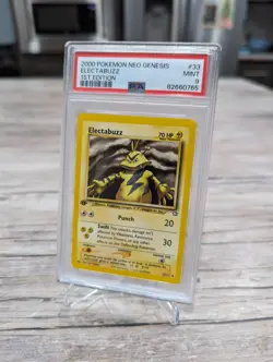 Pokemon PSA 9 1ST EDITION ELECTABUZZ 33/111 NEO GENESIS SET NON HOLO - MINT - Image 2