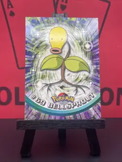 Bellsprout #69 1999 Topps Pokemon TV Animation Edition Green Topps Label NM - Image 2