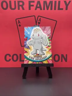 Machop #66 1999 Topps Pokemon TV Animation Edition Series 1 Black Logo NM - Image 1