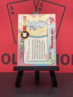 Machop #66 1999 Topps Pokemon TV Animation Edition Series 1 Black Logo NM - Image 5