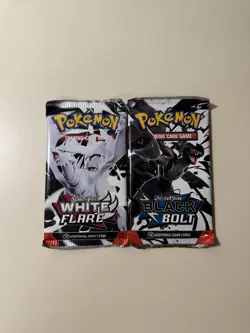 Pokemon Black Bolt & White Flare Booster Pack 2x Pack Combo New Sealed - Image 1