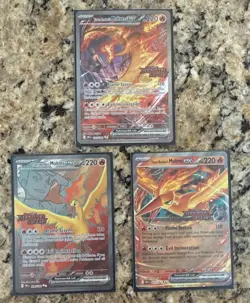 Pokemon TCG Team Rocket's Moltres ex Destined Rivals Stamped UPC Promo Set - Image 1