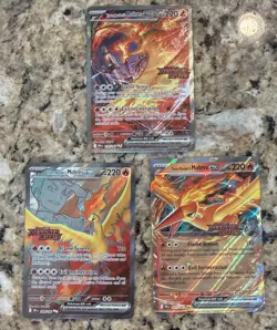 Pokemon TCG Team Rocket's Moltres ex Destined Rivals Stamped UPC Promo Set - Image 2