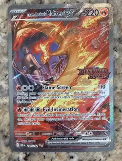 Pokemon TCG Team Rocket's Moltres ex Destined Rivals Stamped UPC Promo Set - Image 3