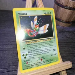 Pokemon Yanma Holographic Neo Discovery 17/75 Never Played - Image 1