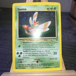 Pokemon Yanma Holographic Neo Discovery 17/75 Never Played - Image 3