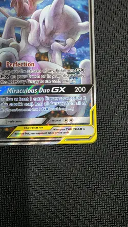 Mewtwo & Mew GX SM191 Tag Team Promo - Pokemon Sun & Moon Black Star Promo - Image 4