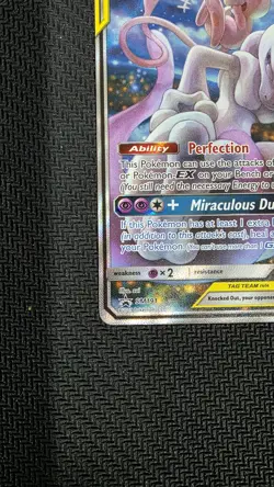 Mewtwo & Mew GX SM191 Tag Team Promo - Pokemon Sun & Moon Black Star Promo - Image 5