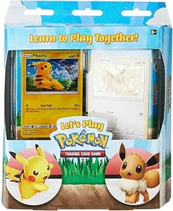 Pokemon TCG Let's Play Pikachu & Eevee Box with 2 Decks - New/Sealed - Image 1