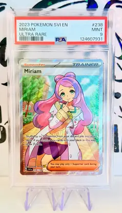 2023 POKEMON SVI EN-SCARLET & VIOLET #238 MIRIAM ULTRA RARE - PSA 9 - Image 1
