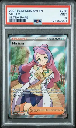 2023 POKEMON SVI EN-SCARLET & VIOLET #238 MIRIAM ULTRA RARE - PSA 9 - Image 3