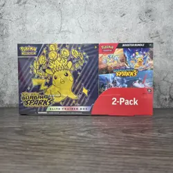 Pokemon Surging Sparks ETB & Booster Bundle Costco 2-Pack. Factory Sealed - Image 3