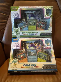 Pokemon Sprigatito And Quaxly Paldea Collection Scarlet & Violet - Image 1