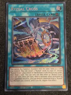 Yugioh Ryzeal Cross 25LP-EN015 Secret Rare World Championship Pack 2025 Paris - Image 1