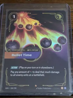 Bullet Time : Riftbound League Of Legends TCG Card OGN 268/298 NM - Image 1