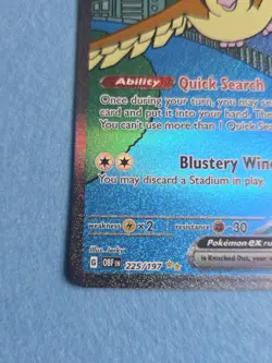 Pidgeot ex 225/197 SIR Obsidian Flames Pokemon Card - Image 5