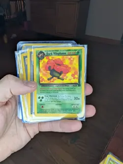 Pokemon Set Of 8 Rocket Cards (1x holo, 1st ed rainbow energy) - Image 2