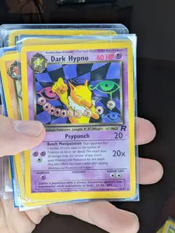 Pokemon Set Of 8 Rocket Cards (1x holo, 1st ed rainbow energy) - Image 5