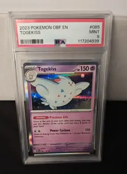 Pokemon Card Holo Togekiss 085/197 PSA #9 Graded??Card 2023??Obsidian Flames - Image 1