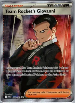 Team Rocket's Giovanni 225/182 SV10: Destined Rivals - Pokemon Card - NM - Image 1