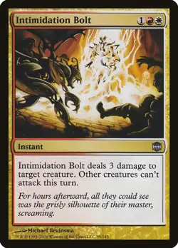 Intimidation Bolt Alara Reborn NM White Red Uncommon MAGIC MTG CARD ABUGames - Image 1