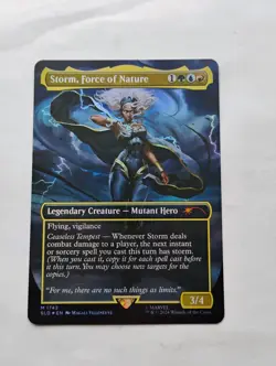 Storm Force of Nature Rainbow Foil Marvel X MTG SLD - Image 1