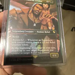 Barret, Avalanche Leader Borderless Chocobo Track Foil 472 MTG Magic - Image 2