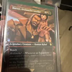 Barret, Avalanche Leader Borderless Chocobo Track Foil 472 MTG Magic - Image 3