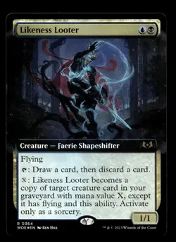 Likeness Looter (Extended Art) 364 Foil R Wilds of Eldraine - Image 1