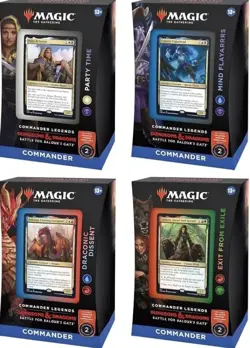 SEALED Set of 4 Magic The Gathering Battle For Baldur's Gate ENG Commander Decks - Image 1