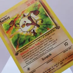 Pokemon TCG - Mankey 55/64 Jungle Common 1st Edition WOTC 1999 - EXC - Image 1