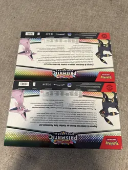 POKEMON TCG Prismatic Evolutions Premium Figure Collection X2 Sealed - Image 2