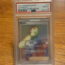 PSA 10 FULL ART KINDLER #179 SECRET 2022 POKEMON SWORD & SHIELD BRILLIANT STARS - Image 1