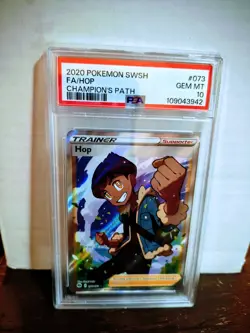 Pokemon TCG Hop Trainer Full Art PSA 10 - 073 Sword & Shield Champion's Path - Image 4
