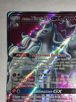 Alolan Ninetales GX (Full Art) 205/214 Pokemon TCG Sun Moon Lost Thunder - Image 3