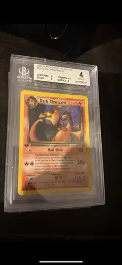 Pokemon 2000 1st Edition Dark Charizard 21/82 Team Rocket Bgs4 - Image 1