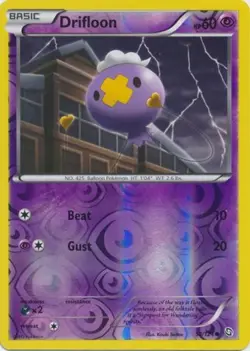 Pokemon - Drifloon - 50/124 - Common - Reverse Holo - BW - Dragons Exalted - NM - Image 1