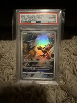 2022 Pokemon JPN SWSH FA/Galarian Zapdos VSTAR Universe PSA 10 Gem - Image 1