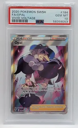 2020 Pokemon SWSH Vivid Voltage #184 - PSA GEM MINT 10 - Full Art OPAL - Image 1