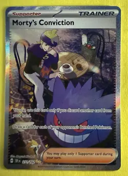 Pokemon ~ Morty's Conviction 211/162 ~ Scarlet & Violet Temporal Forces ~ SIR - Image 1