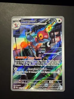 Pokemon TCG Porygon-Z 214/182 Paradox Rift Illustration Rare - Image 1