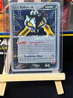 Rocket's Raikou ex 108/107 Pokemon Ex Deoxys -Secret Rare Holo-NM - Image 1