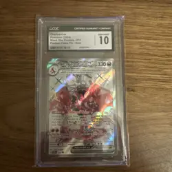 Charizard Ex (2024) Pokemon Black Star Promo Paldean Fates #074 CGC 10 Gem Mint - Image 1