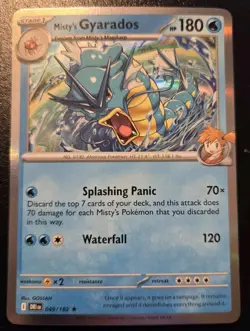 Misty's Gyarados 049/182 Holo Rare Scarlet & Violet: Destined Rivals Pokemon TCG - Image 1