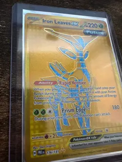 TEXTURE SHIFT ERROR: Iron Leaves EX 176/131 Pokemon SV: Prismatic Evolution - Image 3