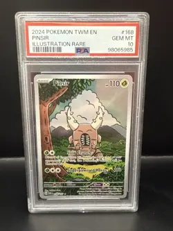 Pokemon Pinsir 168/167 Twilight Masquerade IR Graded PSA 10 Gem Mint - Image 1