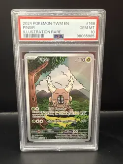 Pokemon Pinsir 168/167 Twilight Masquerade IR Graded PSA 10 Gem Mint - Image 2
