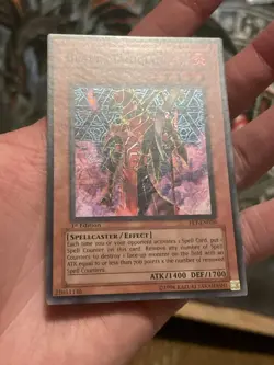 1st Edition Blast Magician FET-EN020 Super Rare Flaming Eternity YuGiOh Card NM - Image 3