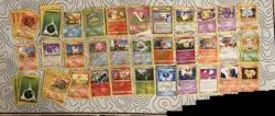 Pokemon Damaged Card Lot Mostly Vintage with Victreebel and Growlithe Holo - Image 1